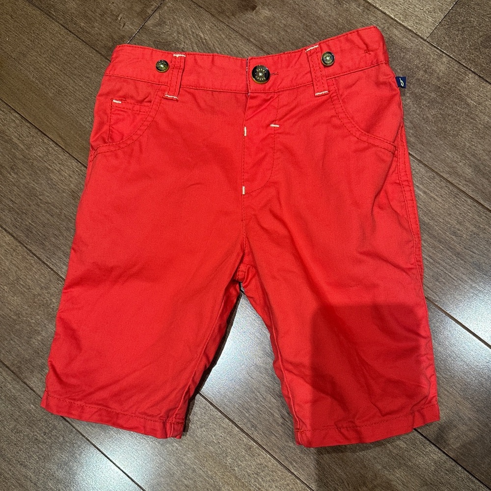 🌸LIKE TO GET 30% OFF🌸 BAKER BY TED BAKER • Boys red Shorts-removable suspenders